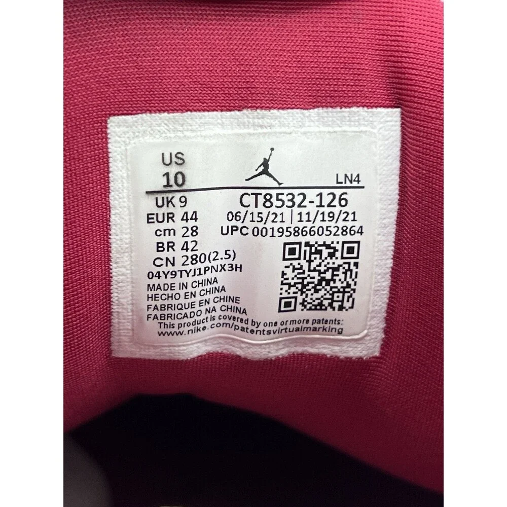 Air Jordan 3 Retro 'Cardinal Red' Men’s Size 10 (CT8532-126)